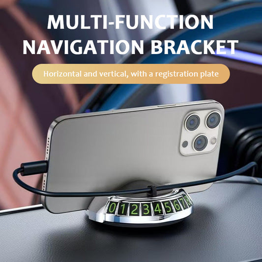 🚗 Multifunctional Car Mount Phone Holder & Parking Card | Safe, Convenient, Privacy Protection 🚗