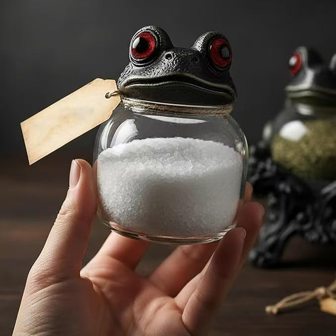 Handgefertigte Gewürzgläser mit Hexenfroschmotiv 🐸🧙