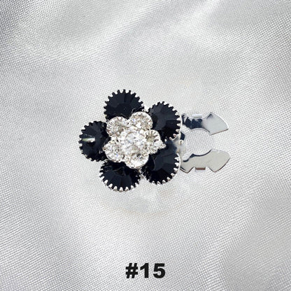 Floral diamond sleeve buttons