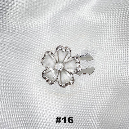 Floral diamond sleeve buttons