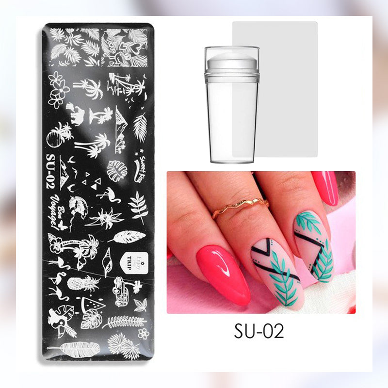 Unlimited Creativity✨: Personalized Nail Art Transfer Steel Plate, Let Your Fingertips Shine💅