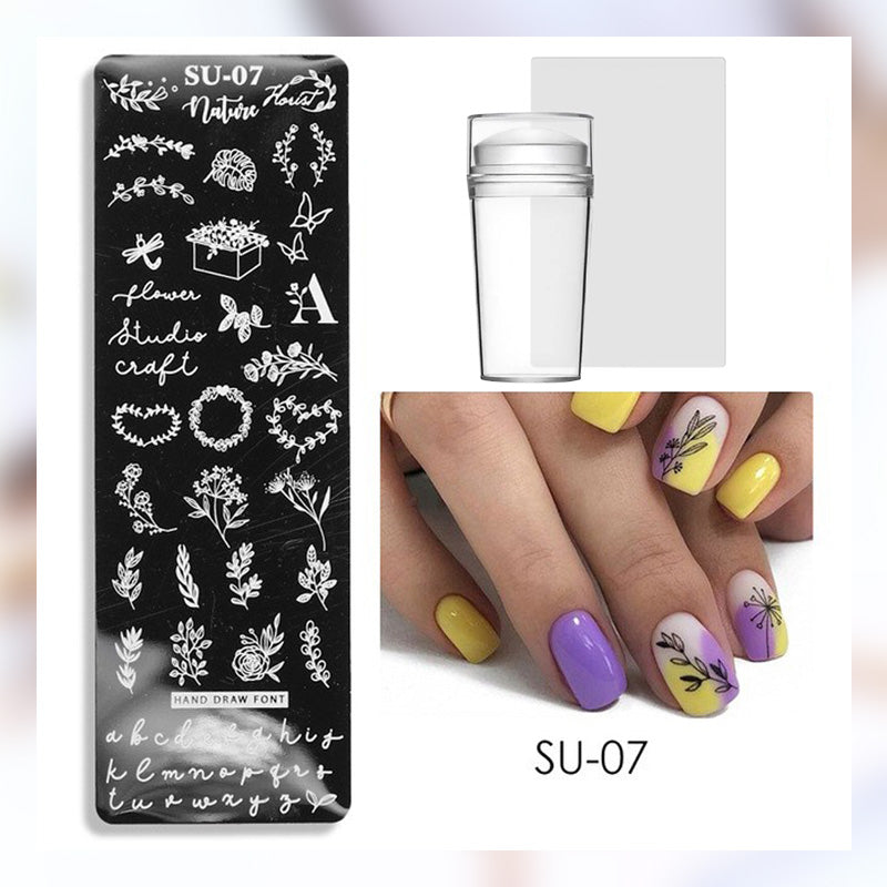Unlimited Creativity✨: Personalized Nail Art Transfer Steel Plate, Let Your Fingertips Shine💅