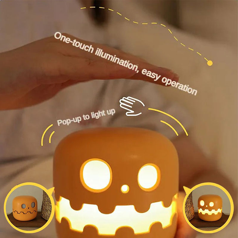 Halloween Press Pumpkin Night Light