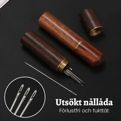 Sewing needle set without threading