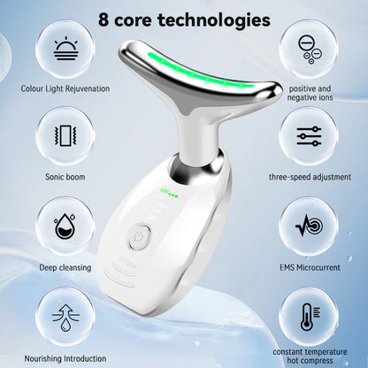 Neck and face massager