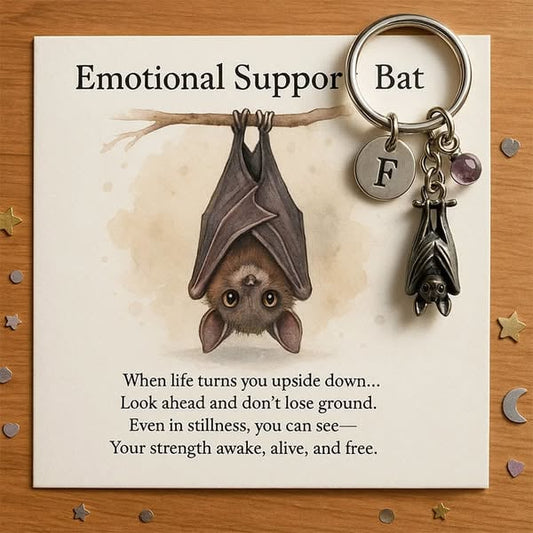 🦇Emotional Support Bat Inspirational Keychain
