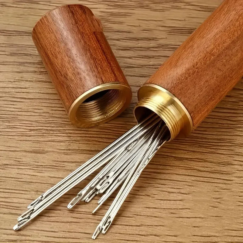 Sewing needle set without threading