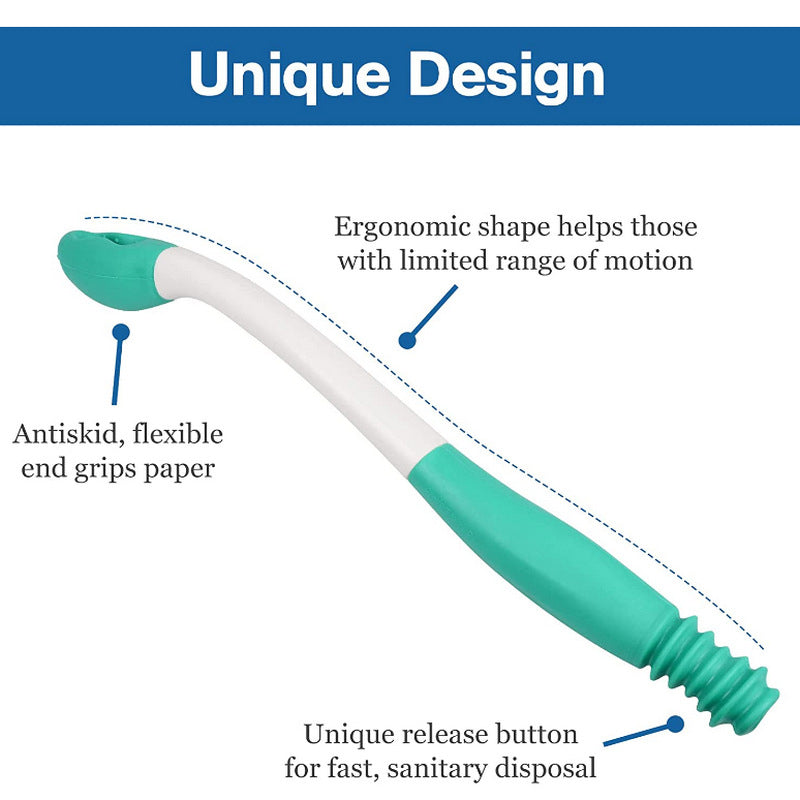 No need to bend over butt wiping tool
