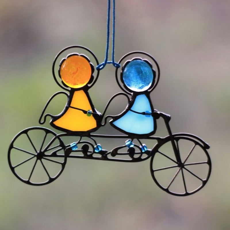 Suncatcher, window hanging, stained glass art