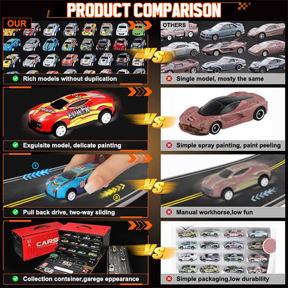 Geschenkset mit Mini-Pullback-Container für Autos 🚗🎁