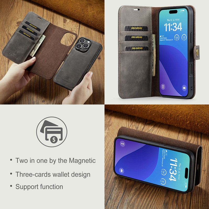Magnetic Split Mobile Phone Leather Case