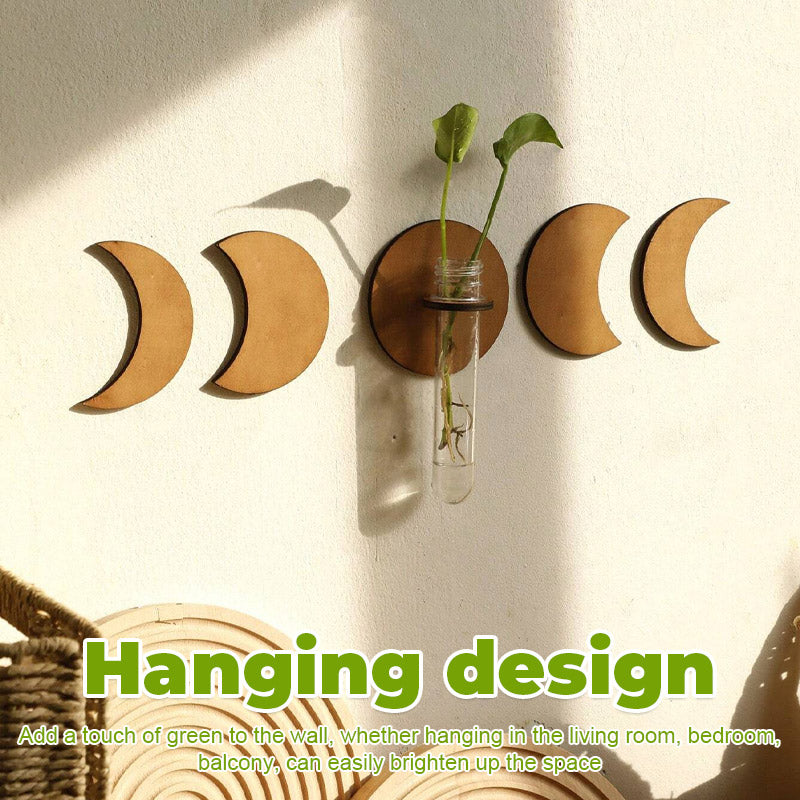 🌿 HANGING ROUND SOLID WOOD TEST TUBE RACK 🌿