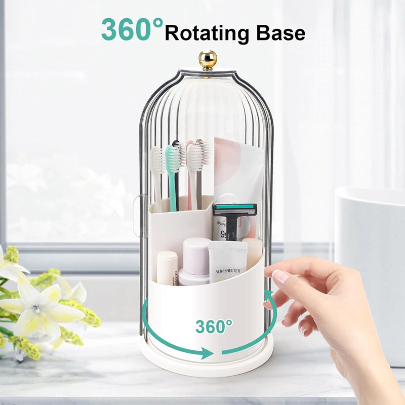 Multi-function Rotating Bird Cage Toiletries Storage Rack