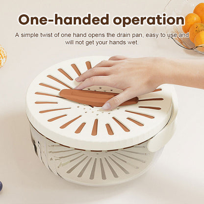 Drain Basket Storage Box With Lid