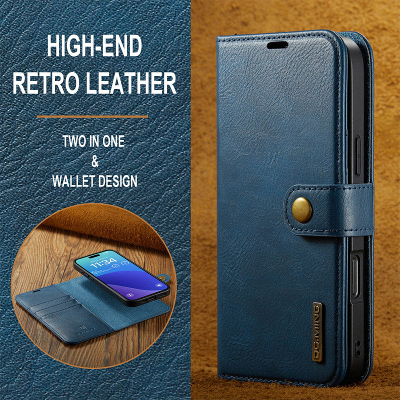Magnetic Split Mobile Phone Leather Case