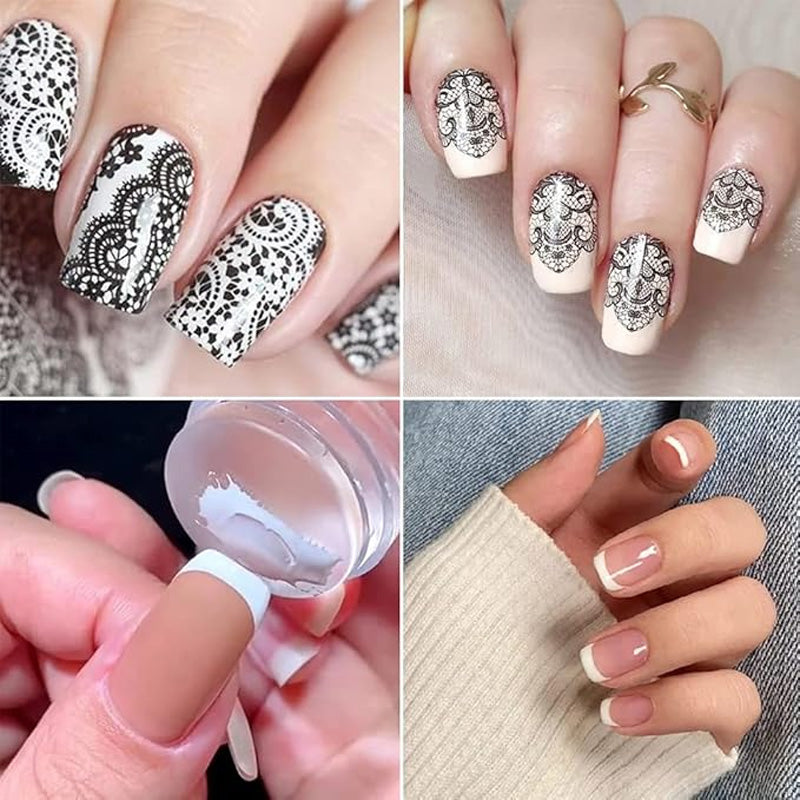 Unlimited Creativity✨: Personalized Nail Art Transfer Steel Plate, Let Your Fingertips Shine💅