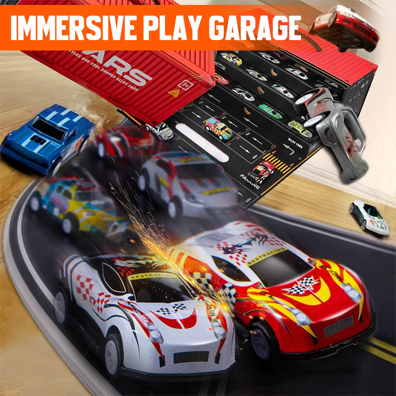 Geschenkset mit Mini-Pullback-Container für Autos 🚗🎁