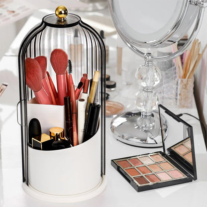 Multi-function Rotating Bird Cage Toiletries Storage Rack