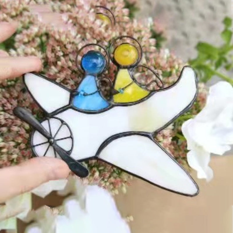 Suncatcher, window hanging, stained glass art