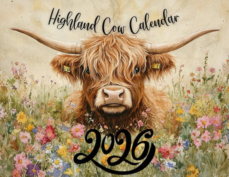 🐮Hochlandrinderkalender 2026📅