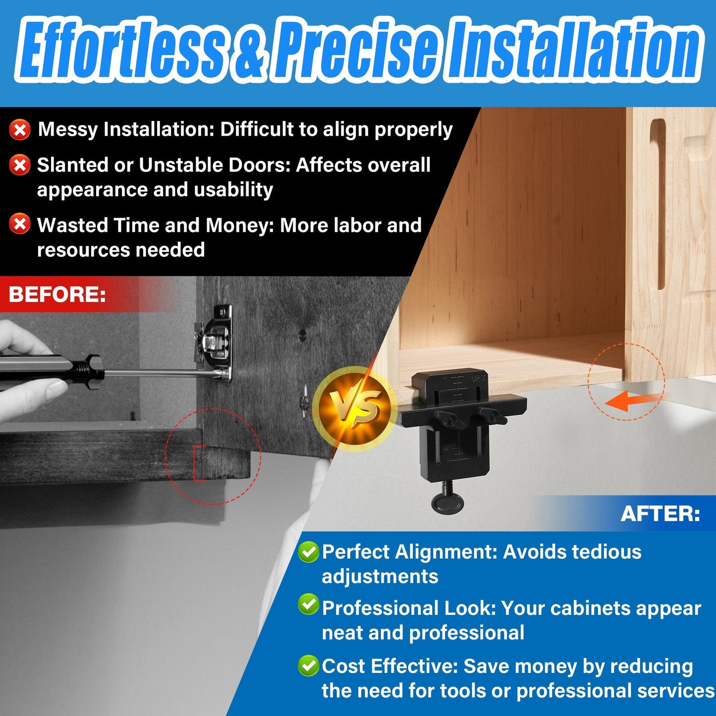 🔥2024 SALG - Heavy Duty cabinet door installation positions