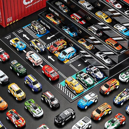 Geschenkset mit Mini-Pullback-Container für Autos 🚗🎁