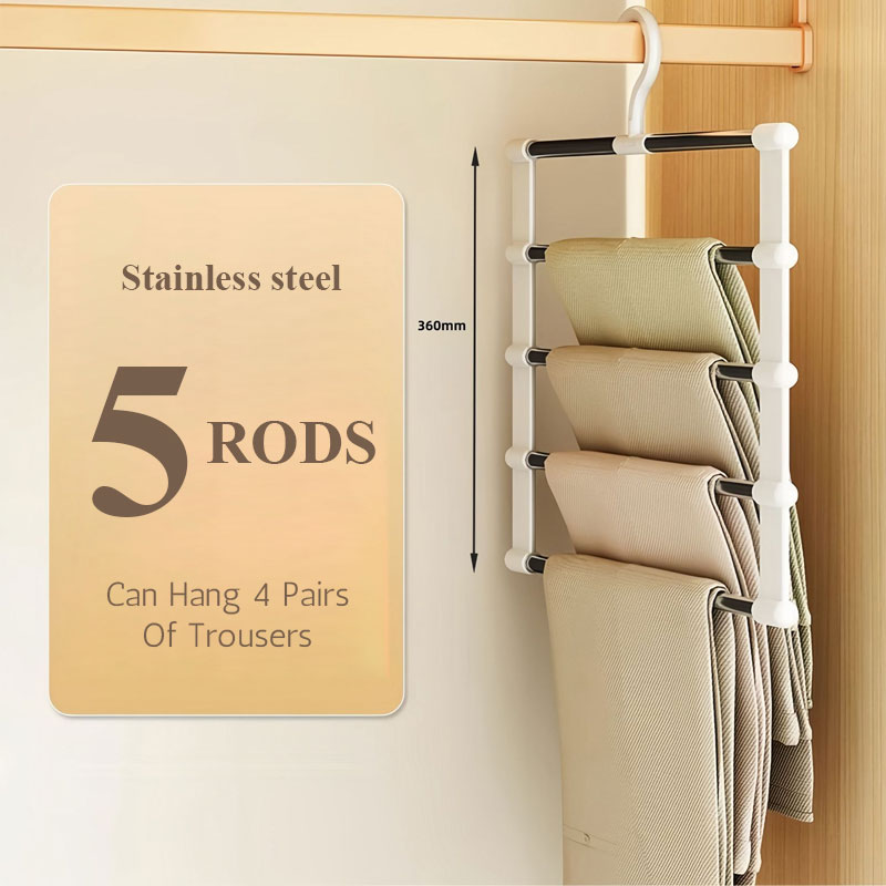 Multi-Layer, Non-Slip Trouser Rack
