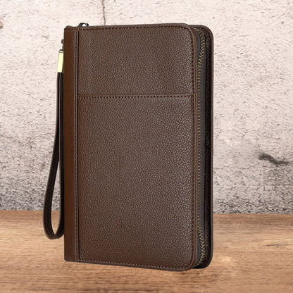 🏆 Tragbare Zigarrenkiste mit Vintage-Motiv und Litschi-Muster