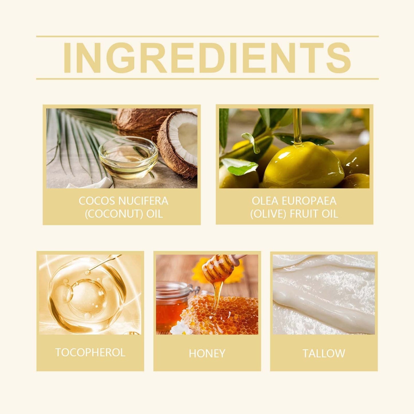 Tallow Honey Body Balm Nourishing Moisturizing Cream