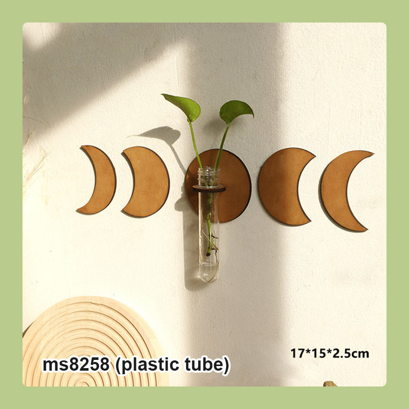 🌿 HANGING ROUND SOLID WOOD TEST TUBE RACK 🌿