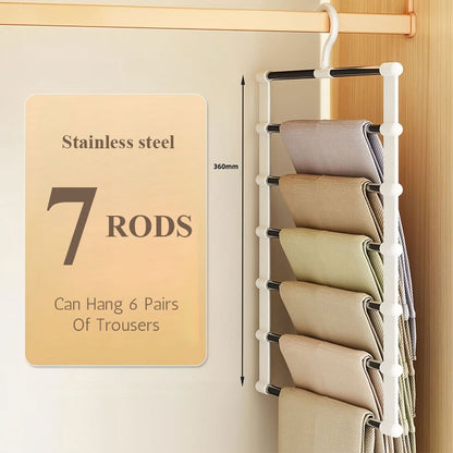 Multi-Layer, Non-Slip Trouser Rack