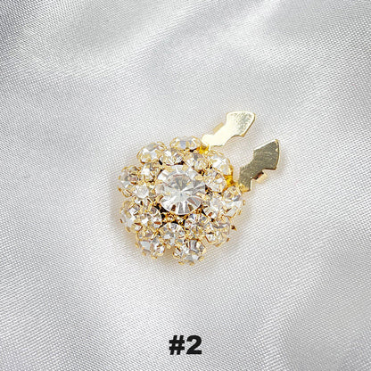 Floral diamond sleeve buttons