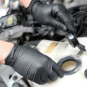 100/50 stuks zwarte nitril wegwerphandschoenen