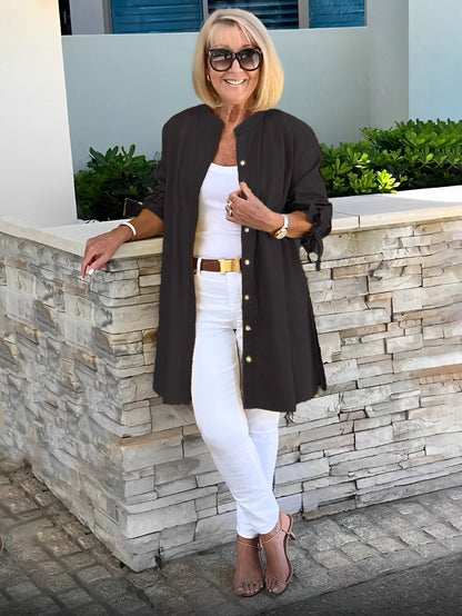 ✨Women's Casual Bow Cuff Cotton Cardigans