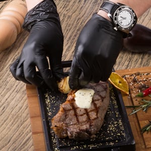 100/50 stuks zwarte nitril wegwerphandschoenen