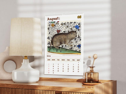 Vreemde katten in de renaissance 2026 Wandkalender