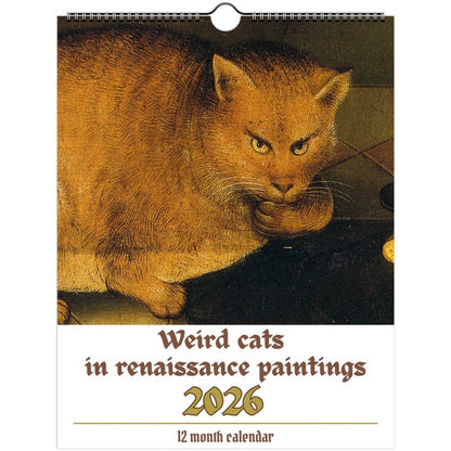 Vreemde katten in de renaissance 2026 Wandkalender