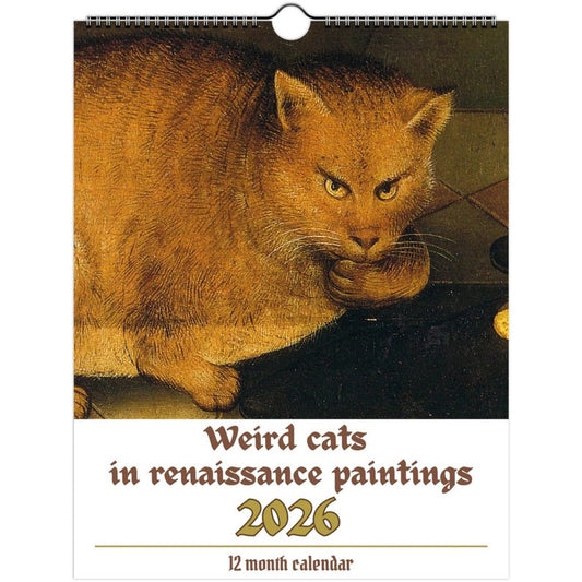 Vreemde katten in de renaissance 2026 Wandkalender