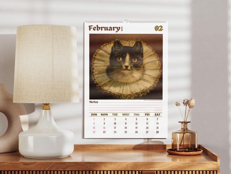 Vreemde katten in de renaissance 2026 Wandkalender
