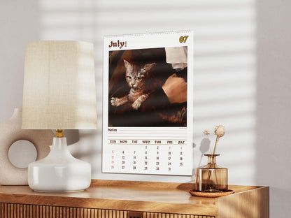 Vreemde katten in de renaissance 2026 Wandkalender