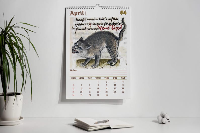Vreemde katten in de renaissance 2026 Wandkalender