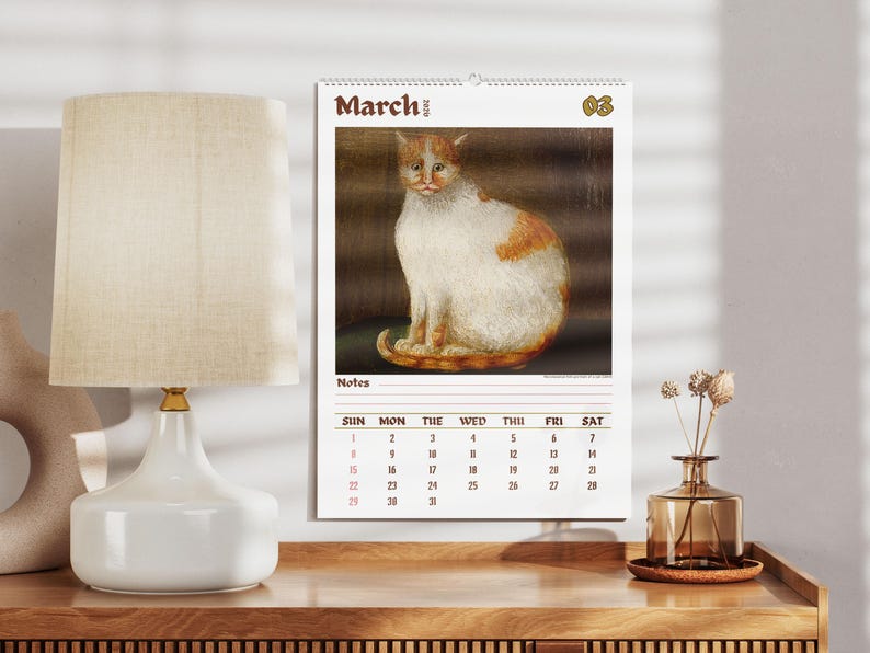 Vreemde katten in de renaissance 2026 Wandkalender