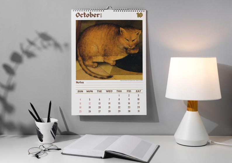 Vreemde katten in de renaissance 2026 Wandkalender