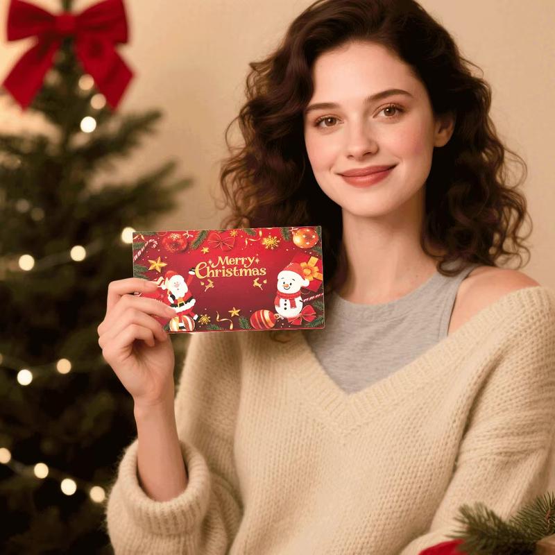 🎄 Christmas Cash Envelope with Money Clip