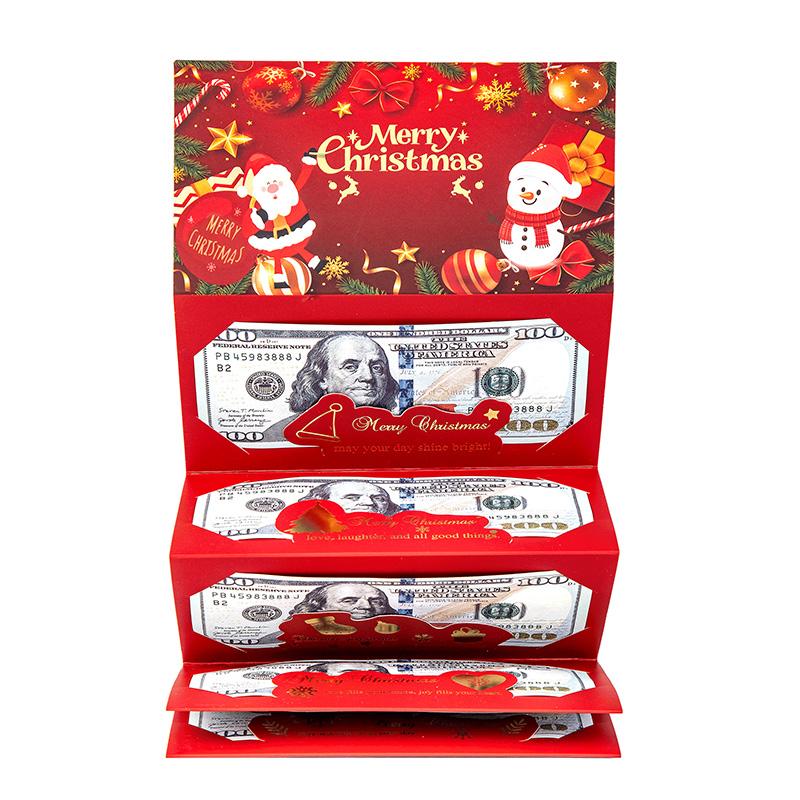 🎄 Christmas Cash Envelope with Money Clip