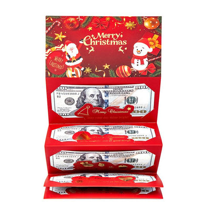 🎄 Christmas Cash Envelope with Money Clip