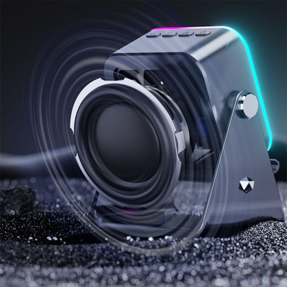 5-in-1 kabelloser Bluetooth-Lautsprecher mit Induktionsfunktion und verstellbarem Handyhalter